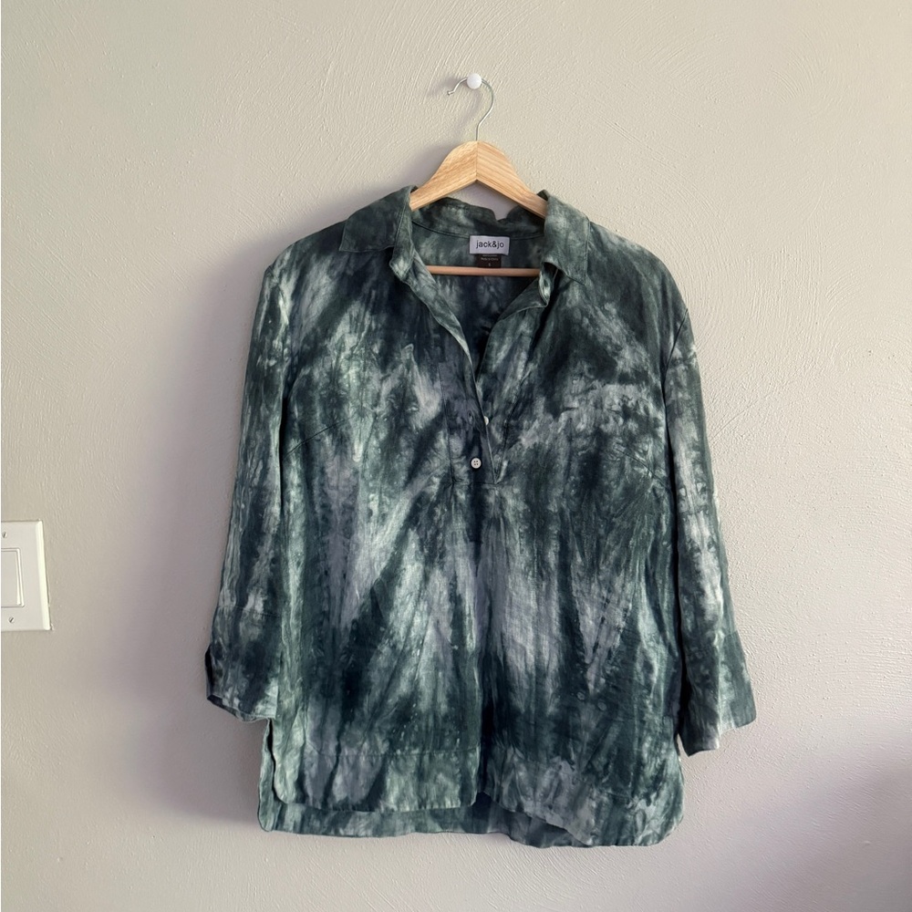 Jack & Jo 100% Linen Tie-Dye Women's Tunic